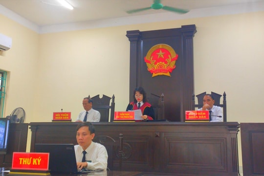 TAND TP. Hà Tĩnh tổ chức phiên tòa trực tuyến rút kinh nghiệm