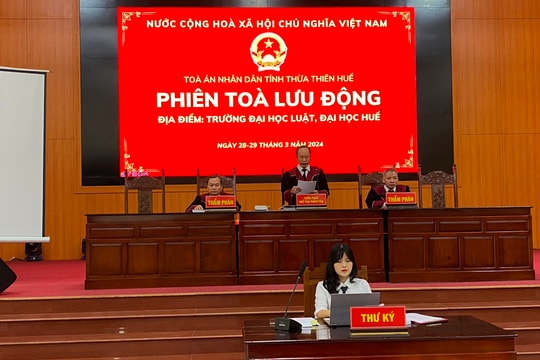 TAND tỉnh TT-Huế xét xử lưu động, tuyên truyền pháp luật