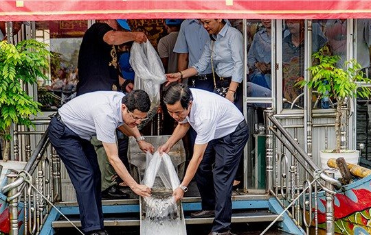 Lễ phát động tái tạo nguồn lợi thủy sản năm 2024