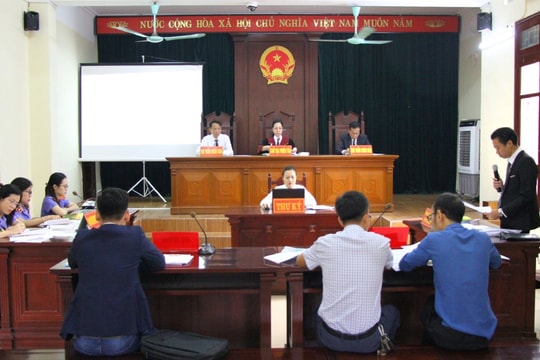 Tổ chức phiên tòa trực tuyến rút kinh nghiệm vụ tranh chấp hợp đồng