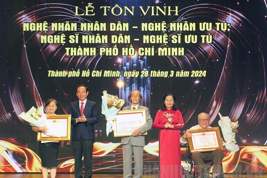 TPHCM tôn vinh các Nghệ nhân, Nghệ sỹ năm 2024
