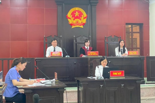 Phiên tòa rút kinh nghiệm trực tuyến đầu tiên của tỉnh Lạng Sơn
