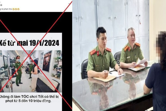 Xử lý kẻ tung tin "không cắt tóc bị phạt"