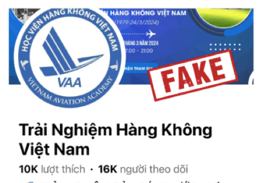 Cảnh báo lừa đảo bán khóa học trải nghiệm hàng không
