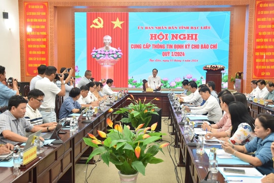 Bạc Liêu họp báo cung cấp thông tin định kỳ cho báo chí