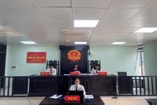 TAND huyện Hà Quảng xét xử trực tuyến vụ án hình sự về ma túy