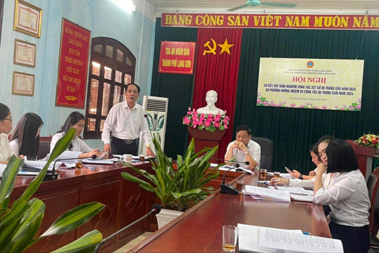 TAND thành phố Lạng Sơn tổ chức hội nghị sơ kết 6 tháng đầu năm 2024