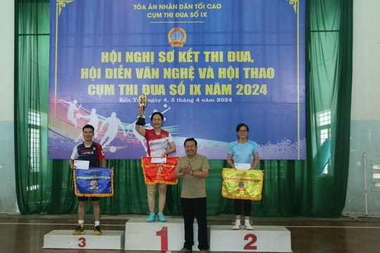 Bế mạc Hội diễn văn nghệ, Hội thao Cụm thi đua số IX TAND năm 2024