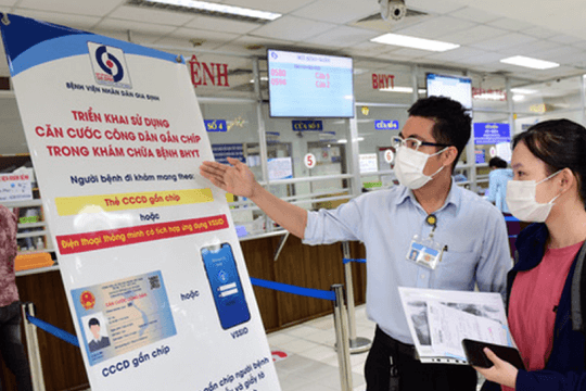 100% cơ sở khám chữa bệnh dùng Căn cước gắn chip