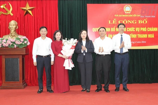 Bà Ngô Thị Hà làm Phó Chánh án TAND tỉnh Thanh Hóa