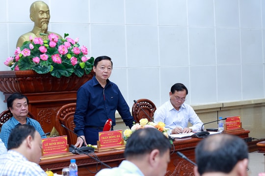 Phó Thủ tướng Trần Hồng Hà họp chỉ đạo chống hạn, mặn ở ĐBSCL