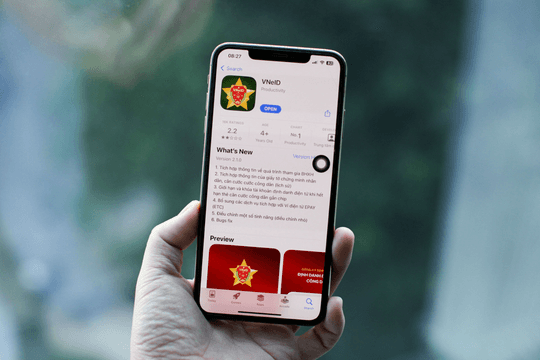 Nhiều điểm mới cập nhật phiên bản VNeID 2.1.4