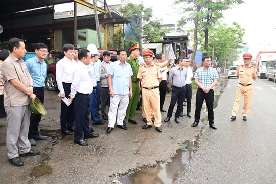 Hải Phòng: Xử lý nghiêm vi phạm lấn chiếm hành lang ATGT trên QL5, QL10