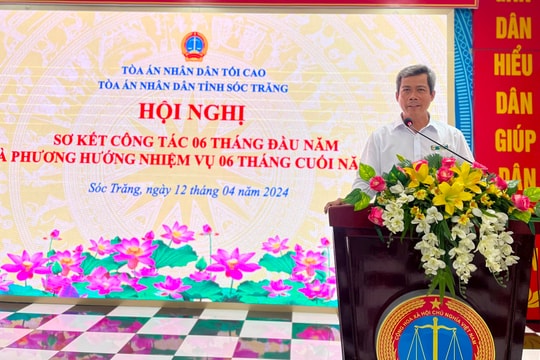 TAND tỉnh Sóc Trăng: Đẩy nhanh tiến độ giải quyết các loại án