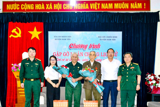 TAND huyện Hàm Yên tổ chức chương trình gặp mặt nhân chứng lịch sử