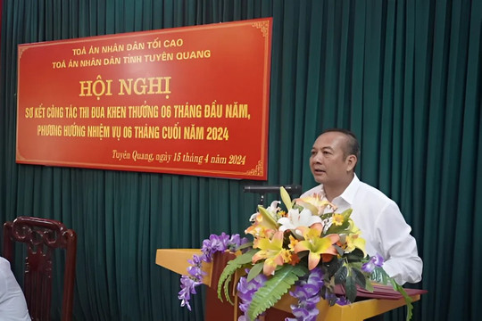 TAND tỉnh Tuyên Quang sơ kết công tác thi đua khen thưởng 6 tháng đầu năm 2024