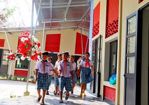 Thêm điểm trường khang trang cho trẻ em nghèo vùng biển Kiên Giang