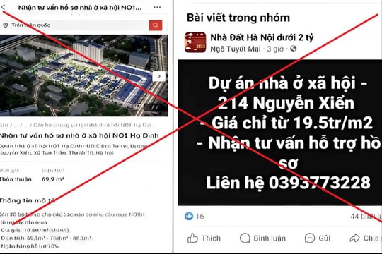 Khuyến cáo dự án nhà ở xã hội Hạ Đình chưa đủ điều kiện giao dịch