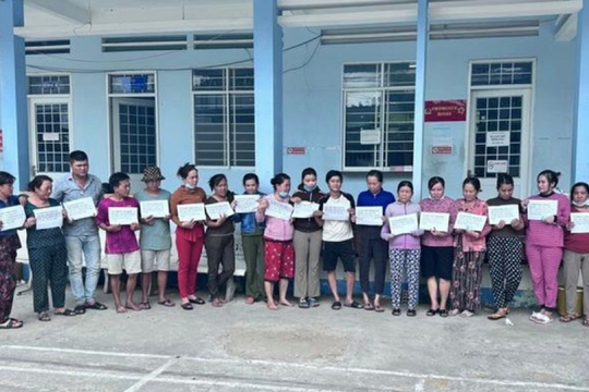 Triệt phá tụ điểm đánh bạc, đa số là nữ