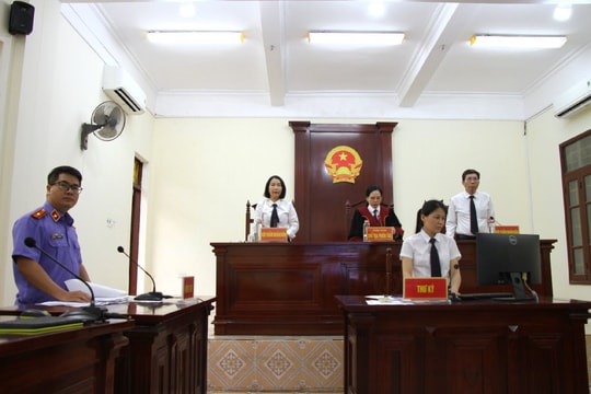 TAND huyện An Dương xét xử trực tuyến 2 vụ án ma túy