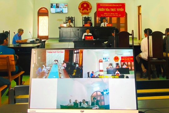 TAND tỉnh Phú Yên xét xử trực tuyến 9 vụ án hành chính