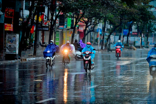 Đón không khí lạnh yếu, Bắc và Bắc Trung Bộ có mưa dông