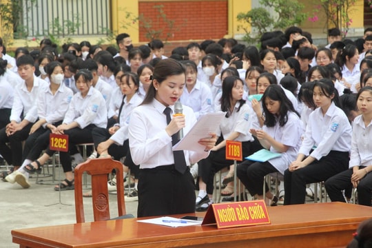 TAND huyện Yên Sơn: Tuyên truyền pháp luật thông qua phiên tòa giả định