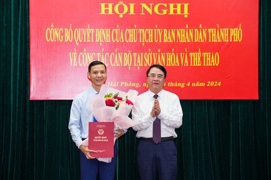 Hải Phòng điều động, bổ nhiệm lãnh đạo Sở Văn hóa Thể thao, huyện An Lão