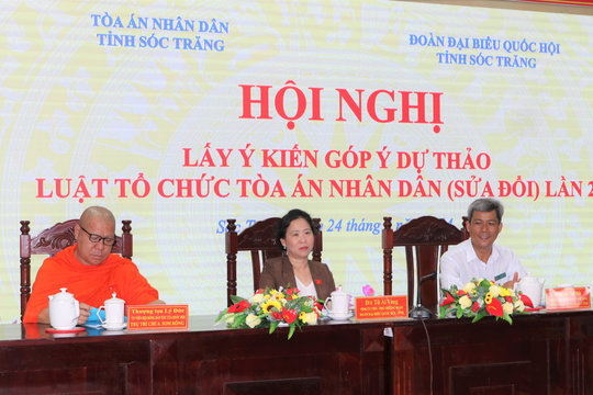 Hội nghị lấy ý kiến góp ý dự thảo Luật Tổ chức TAND (sửa đổi) lần 2