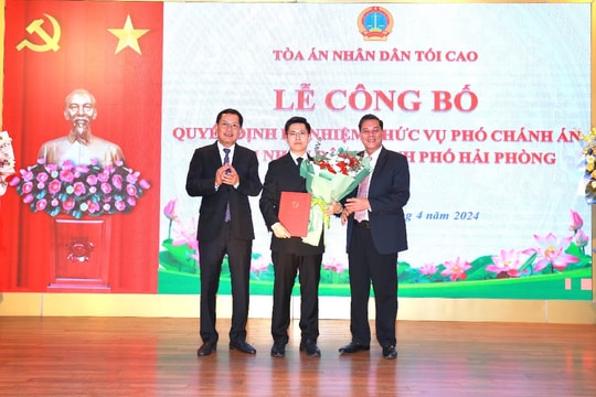 Bổ nhiệm Phó Chánh án TAND TP. Hải Phòng