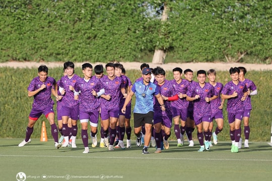 U23 Việt Nam trở lại sân tập, giải tỏa áp lực trước trận đấu quyết định