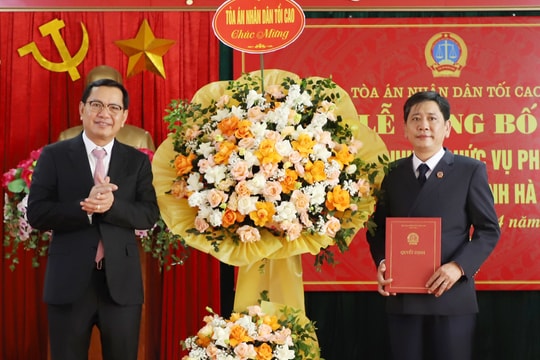 Bổ nhiệm Phó Chánh án TAND tỉnh Hà Nam