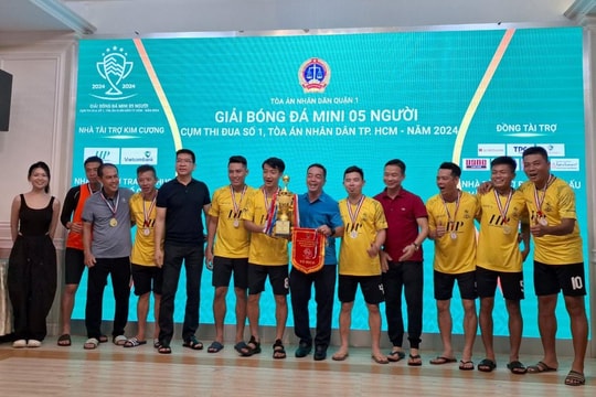 Cụm thi đua số 1 - TAND TP.HCM tổ chức giải bóng đá mini