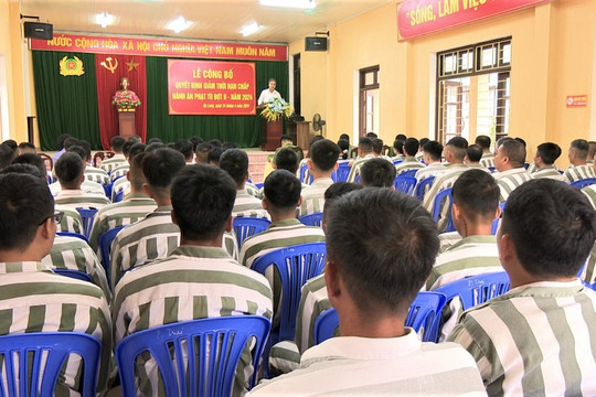 Nhiều phạm nhân được giảm án dịp 30/4