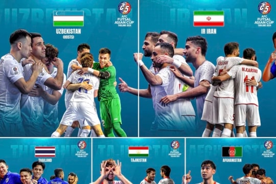 Xác định 5 đại diện của châu Á lọt vào World Cup futsal 2024