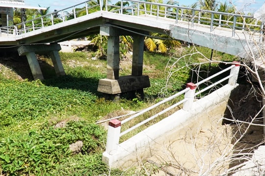 Cà Mau ứng phó hạn hán, sụt lún, sạt lở đất