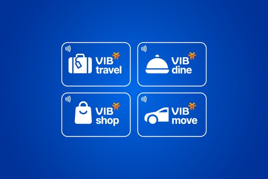 VIB cùng hơn 150 thương hiệu lớn ưu đãi đến 40% cho chủ thẻ tín dụng