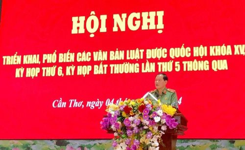 Công an TP Cần Thơ triển khai, phổ biến các Luật được Quốc hội thông qua