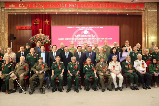 Hà Nội: Gặp mặt, tri ân các chiến sĩ tham gia chiến dịch Điện Biên Phủ