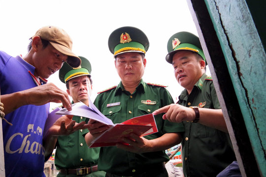 Bộ đội Biên phòng kiểm tra công tác chống khai thác IUU