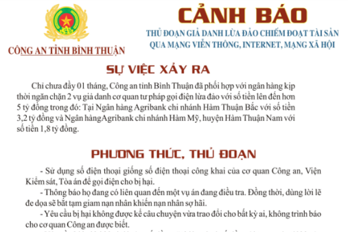Phát tờ rơi cảnh báo thủ đoạn lừa đảo qua mạng