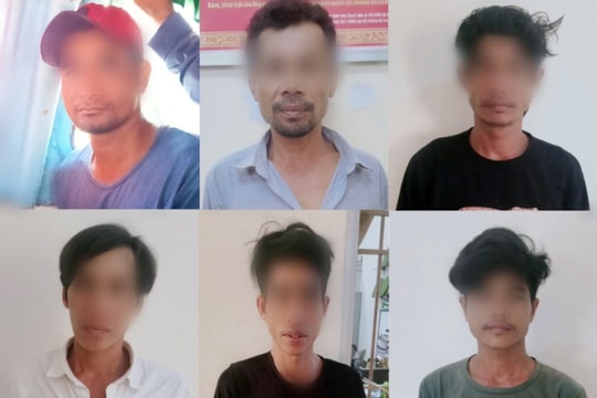 Tạm giữ 6 nghi phạm trộm cắp dây cáp trụ điện gió