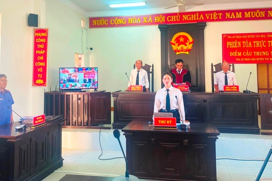 Phiên tòa trực tuyến rút kinh nghiệm vụ án lừa đảo chiếm đoạt tài sản