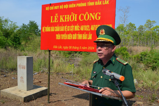 Khởi công hệ thống rào chắn bảo vệ cột mốc biên giới