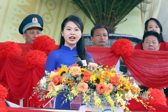 Bài phát biểu ấn tượng của đại diện tuổi trẻ cả nước, tại lễ kỷ niệm 70 năm Chiến thắng Điện Biên Phủ
