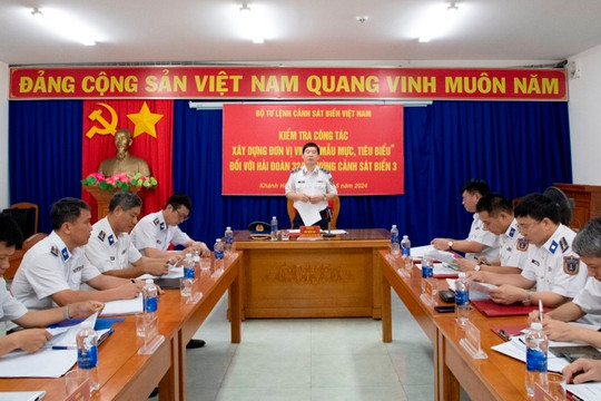 Kiểm tra công tác xây dựng đơn vị vững mạnh toàn diện tại Hải đoàn 32