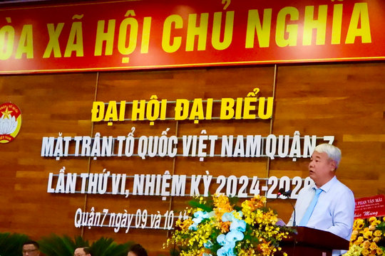 MTTQVN Quận 7: Năng động - Sáng tạo - Đổi mới, góp phần xây dựng Quận 7 Hiện đại - Văn minh - Nghĩa tình