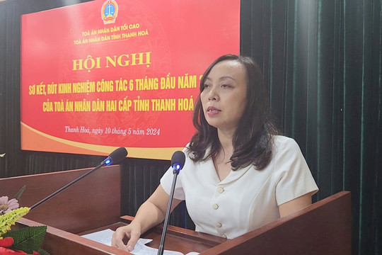 TAND tỉnh Thanh Hóa tổ chức hội nghị trực tuyến sơ kết, rút kinh nghiệm công tác 6 tháng đầu năm