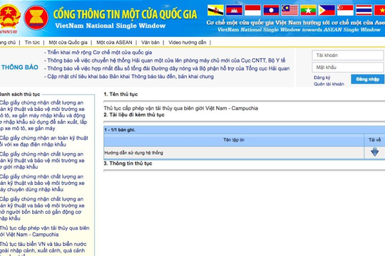 100% hồ sơ được tiếp nhận, giải quyết trên Hệ thống thông tin giải quyết thủ tục hành chính