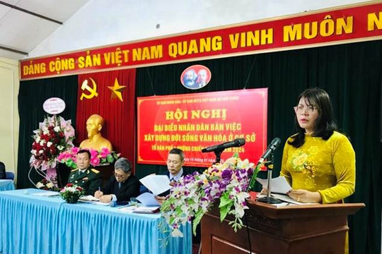 Xã Tân Triều tổ chức điểm Hội nghị đại biểu nhân dân tổ dân phố bàn xây dựng đời sống văn hóa ở khu dân cư.